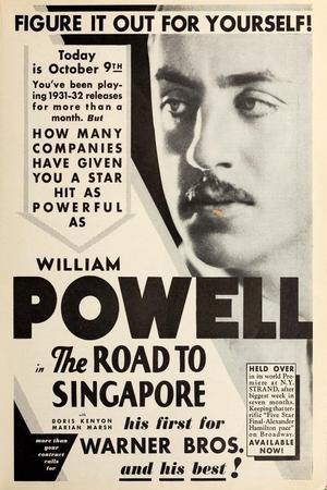 The Road to Singapore poster